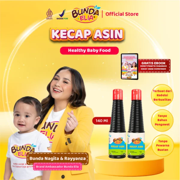 Kecap Asin Non MSG – Kecap Asin untuk MPASI, Anak, dan Bayi