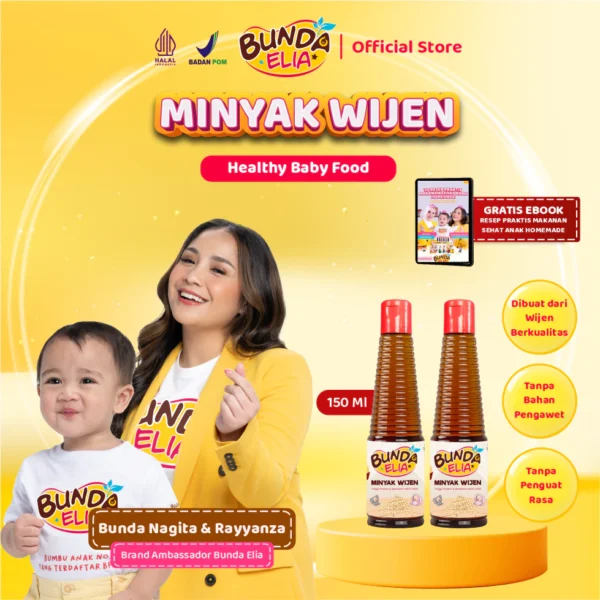 Minyak Wijen Non MSG – Minyak MPASI, BB Booster, dan Lemak Bayi Halal
